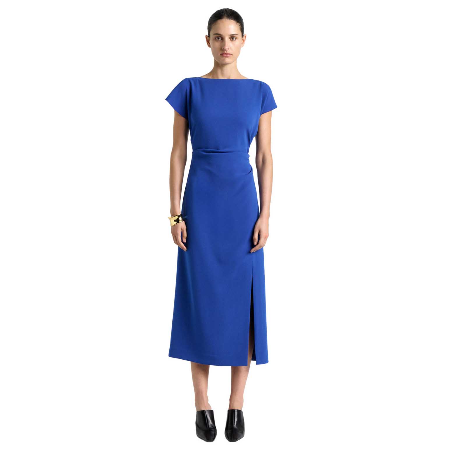 Cue Cobalt Split Sleeve Column Midi Dress
